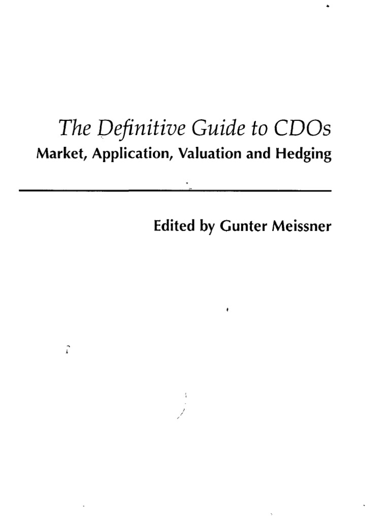 CDO Valuation and Market Insights | PDF | Collateralized Debt ...