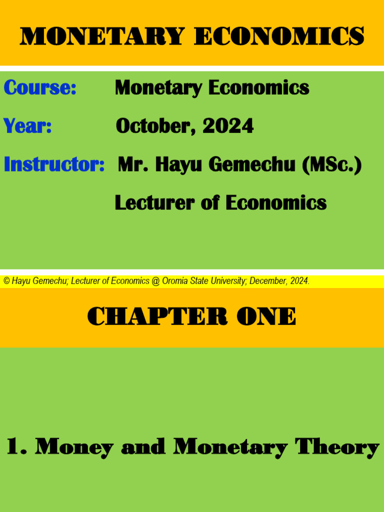 Monetary All | PDF | Demand For Money | Financial Markets