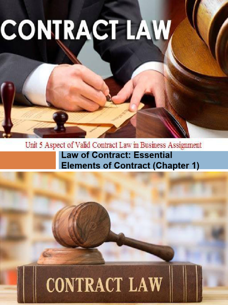 Essential Elements of a Contract | PDF | Consideration | Law Of Obligations