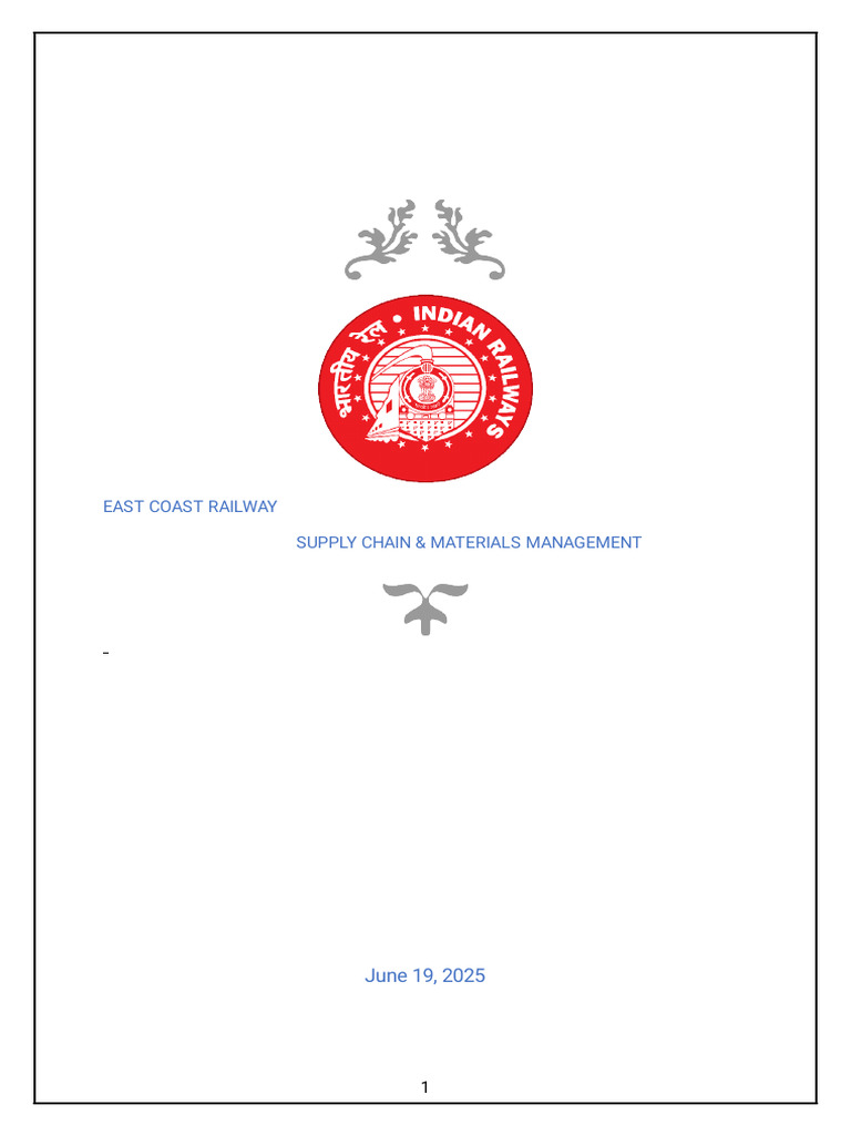 Supply Chain Management in Indian Railways | PDF | Supply Chain ...