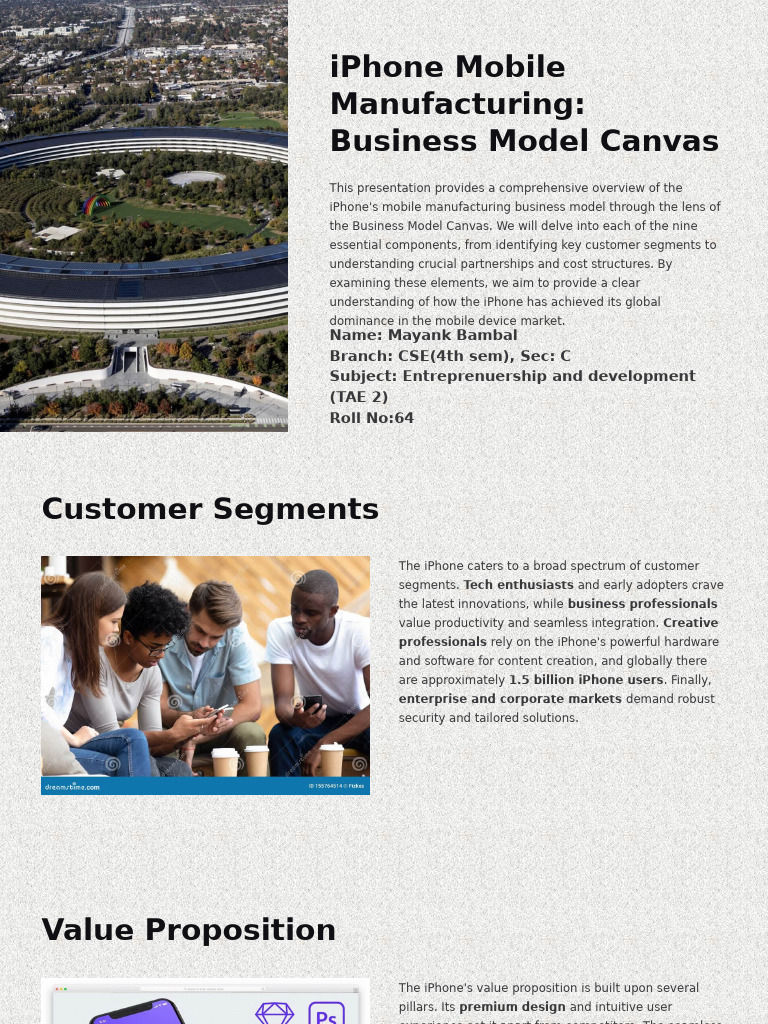 iPhone Manufacturing Business Model Overview | PDF | Apple Inc. | I Phone