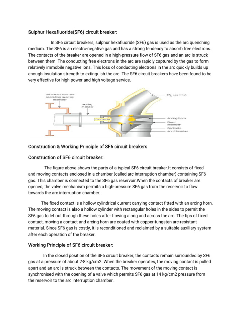 SF6 Circuit Breaker | PDF
