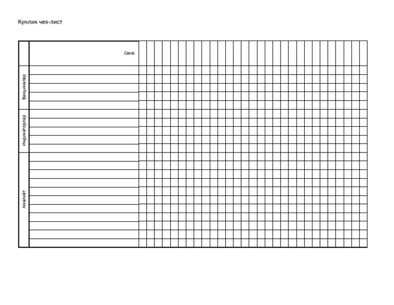 Check List | PDF