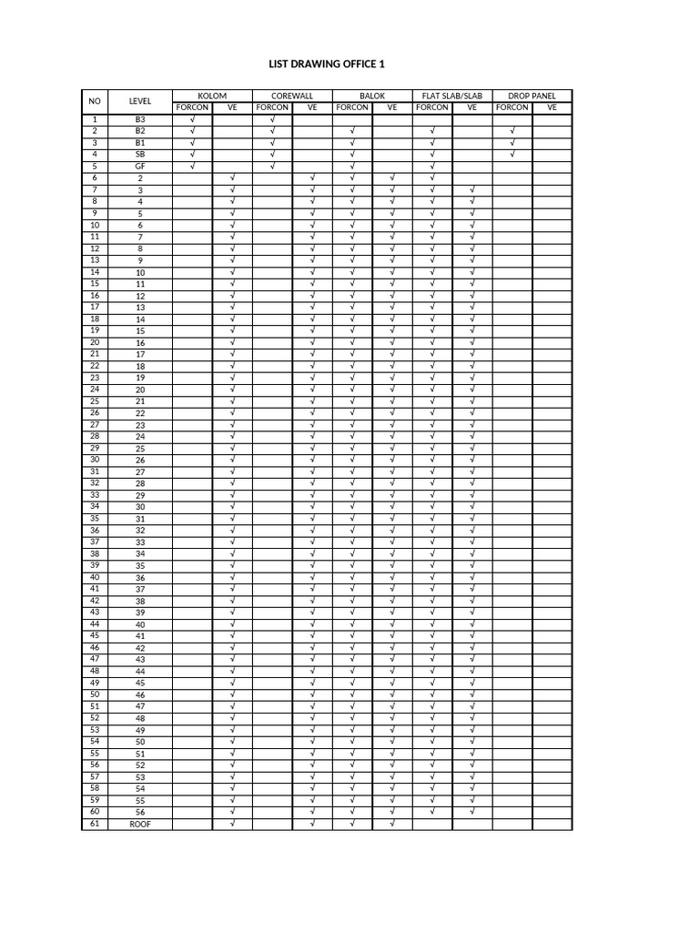 List Drawing | PDF
