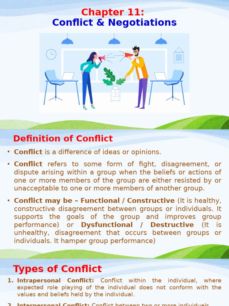 Understanding Conflict and Negotiation | PDF | Negotiation | Bargaining