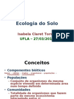 Ecologia Do Solo - ICT2