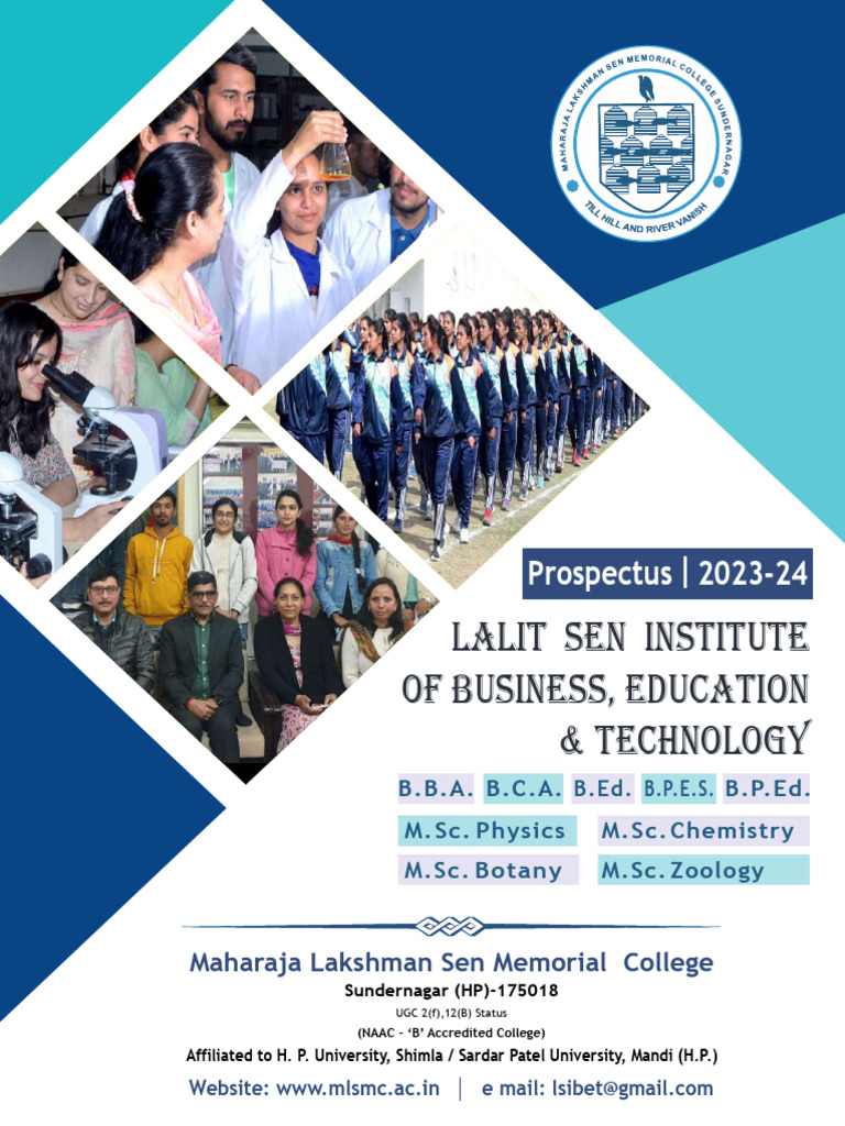 Prospectus LSIBT 2023 24 | PDF | Computer Programming | Course Credit