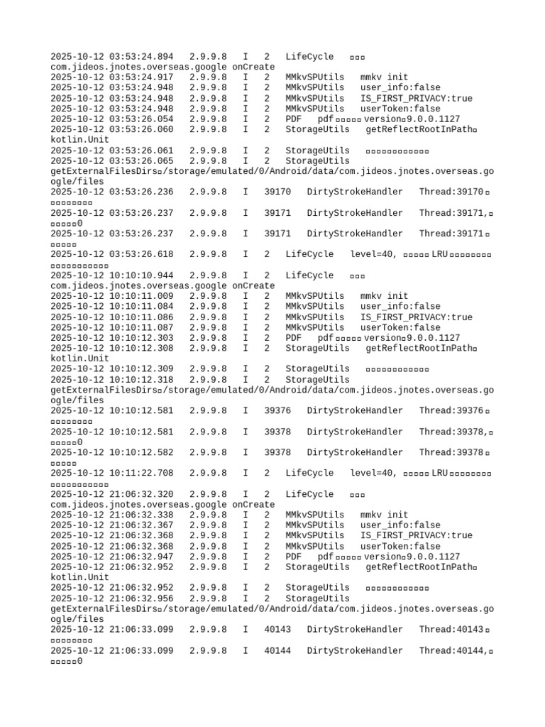 2025 10 12 - Log | PDF | Software | Embedded Linux Distributions