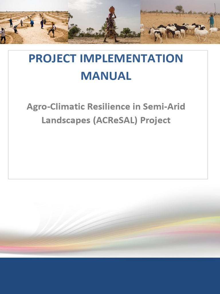 ACReSAL Project Implementation Manual | PDF | Agriculture | Pastoralism