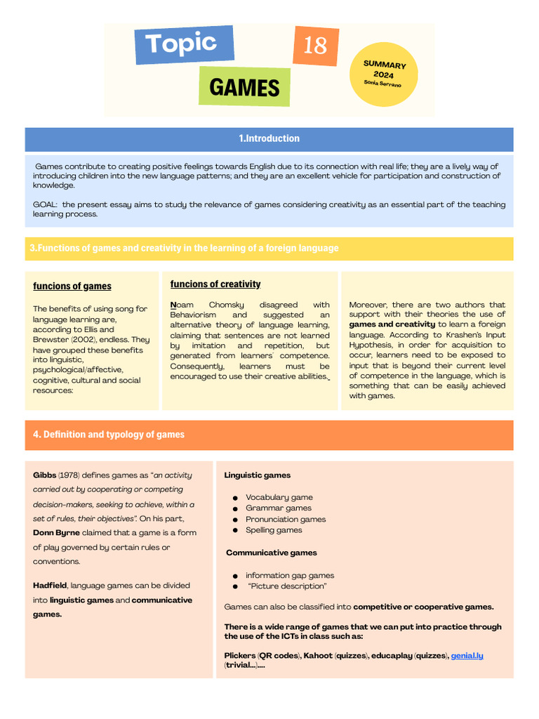 Enhancing Language Learning with Games | PDF | Language Acquisition ...