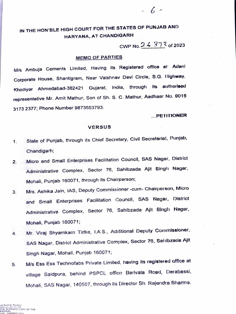 Civil Writ Petition | PDF