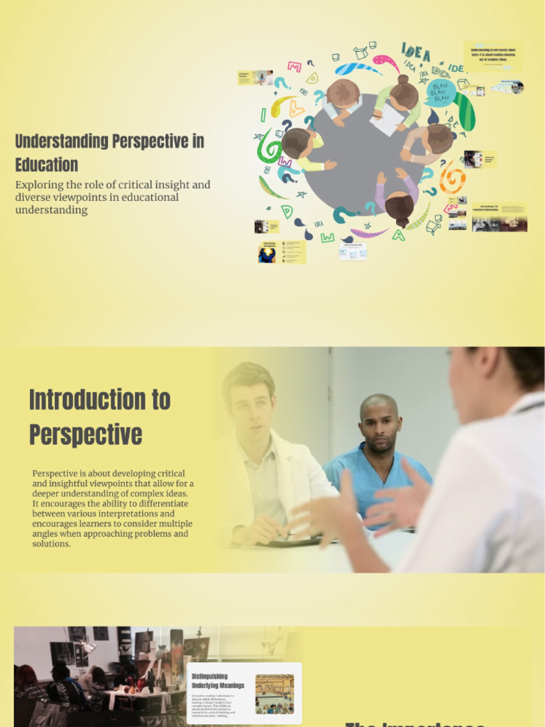 Understanding Perspective in Education | PDF