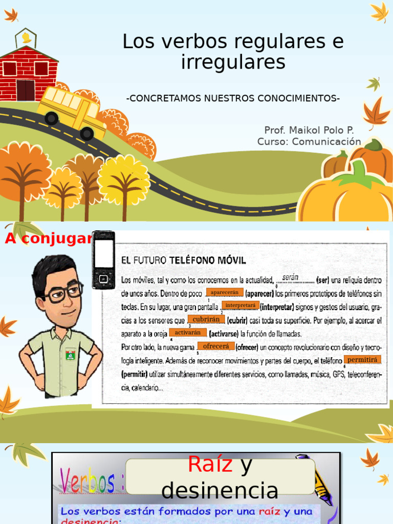 COM6 - VERBOS REGULARES E IRREGULARES | PDF