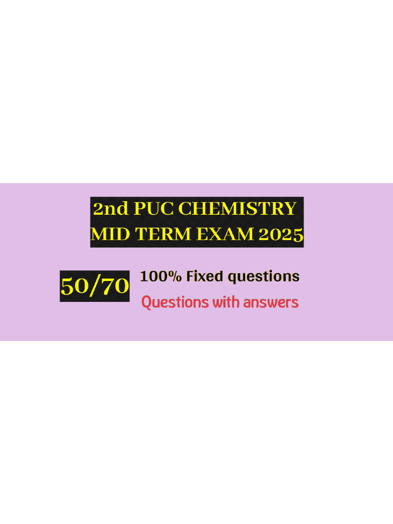 Puc 2nd Important Question | PDF
