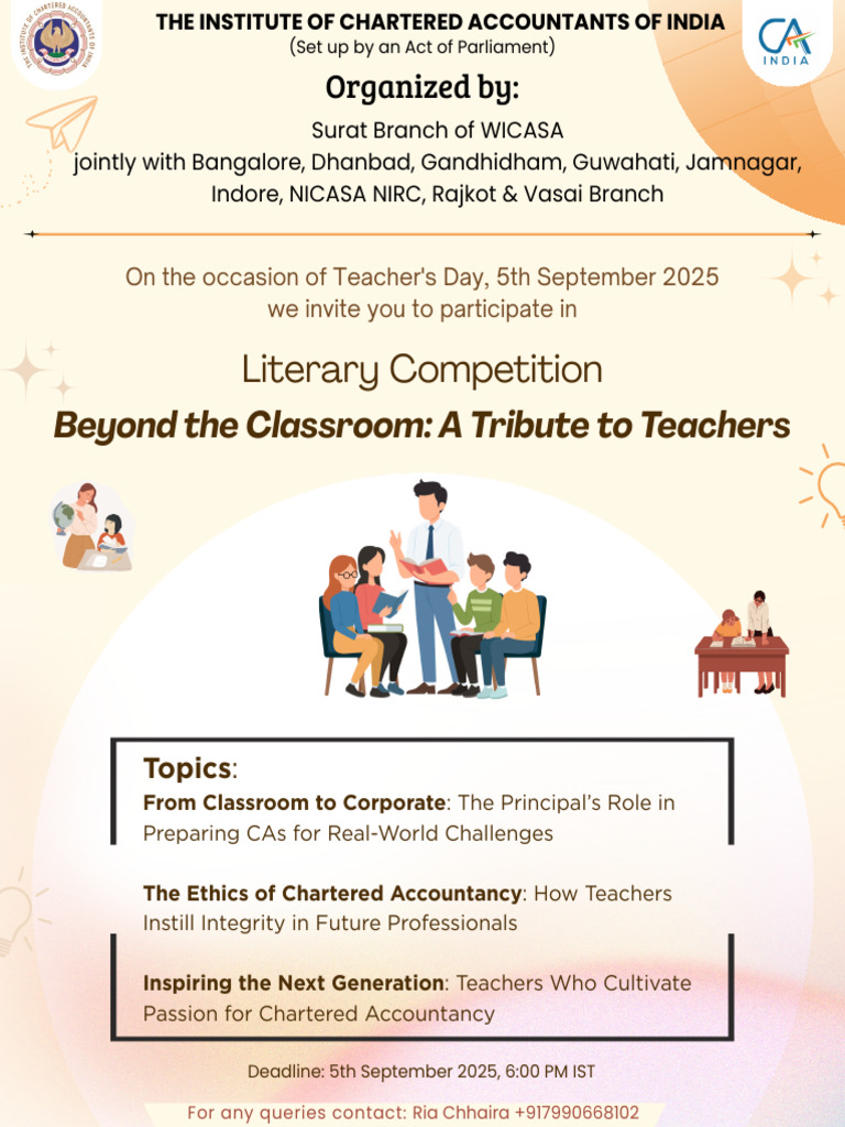 Teacher's Day - Literary Competition | PDF