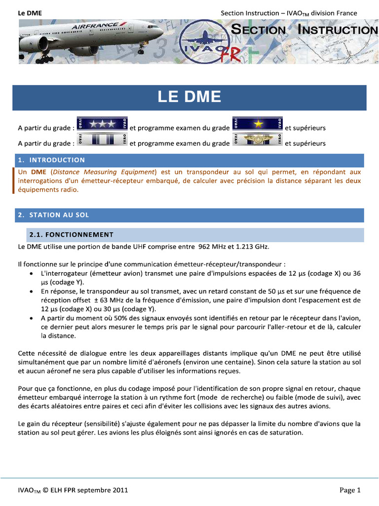 Les Balises DME | PDF