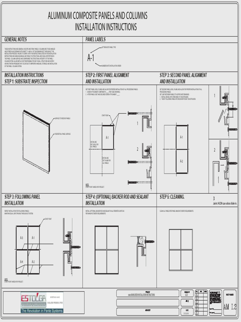 Aluminum Composite Panel Installation Guide | PDF | Mechanical Engineering