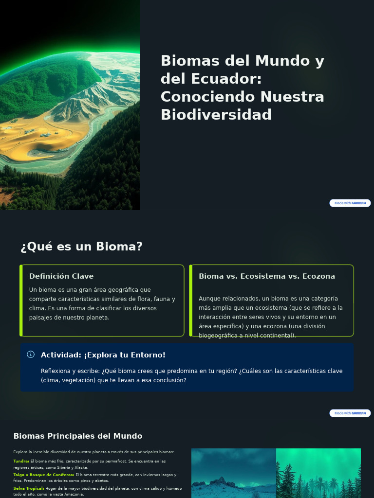 Collage de Biomas del Mundo | PDF | Selva | Ecosistema