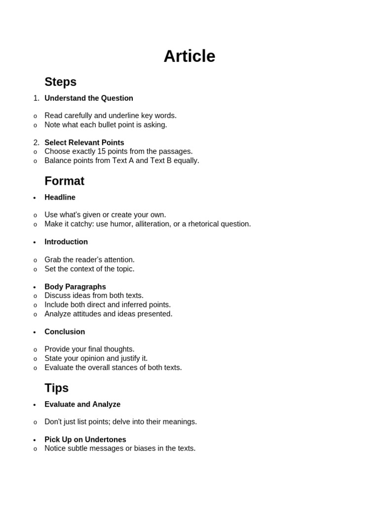 Crafting a Jazz Concert Article Guide | PDF