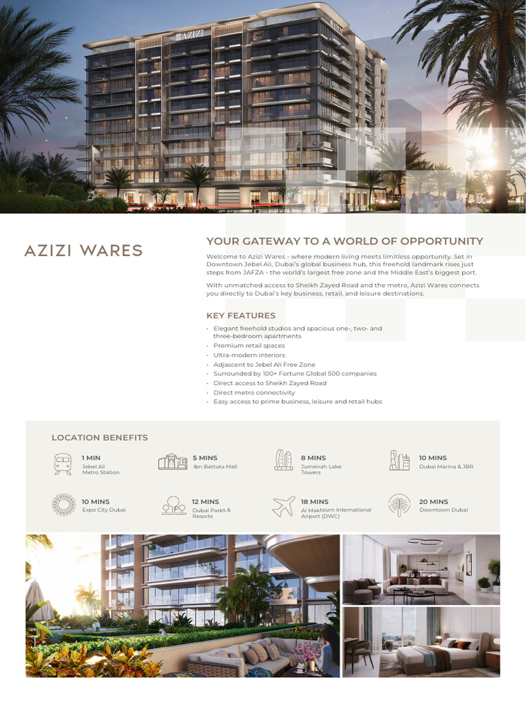 Azizi Wares: Luxury Living in Jebel Ali | PDF | Dubai | United Arab ...