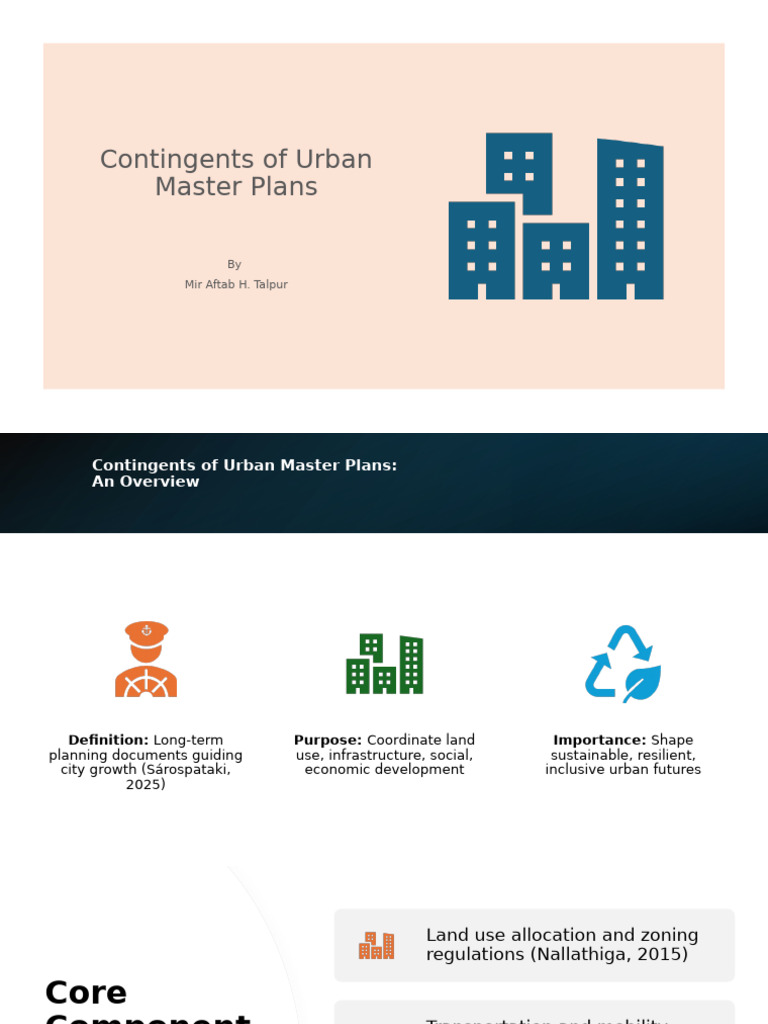 Urban Master Plans: Land Use & Zoning | PDF | Zoning | Land Use