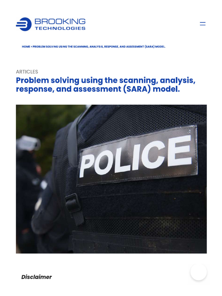 Day+2+ +Problem+Solving+Using+SARA+ +Brooking+Tecnologies | PDF