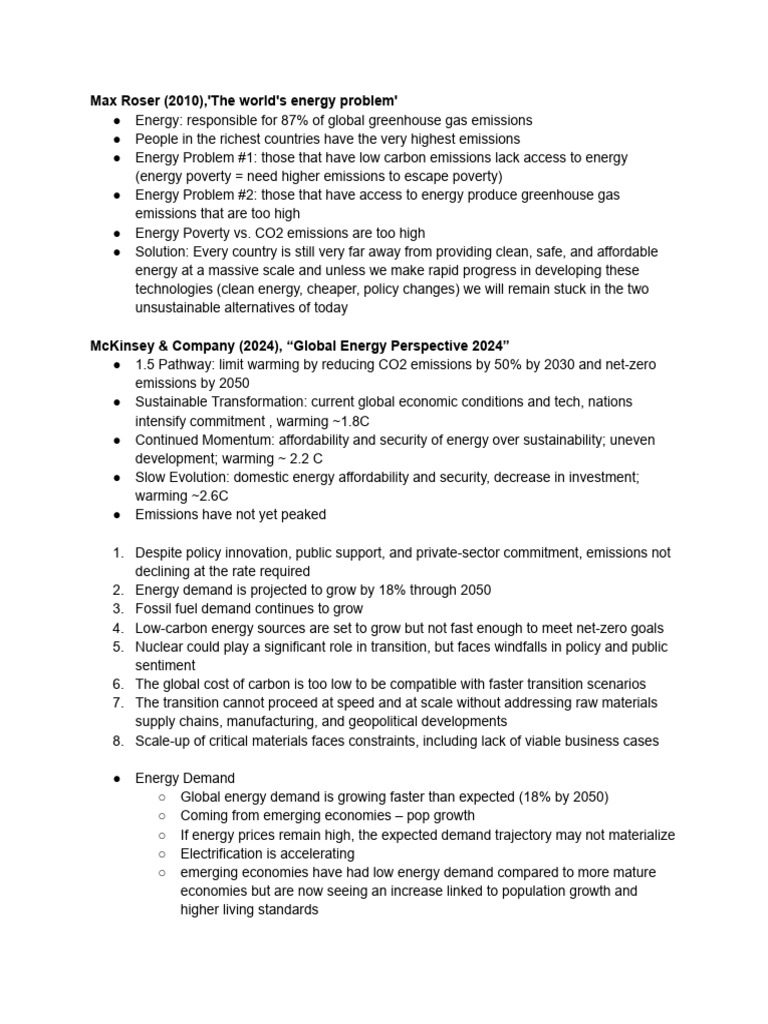 Global Energy Challenges and Solutions | PDF | Carbon Tax | Climate ...