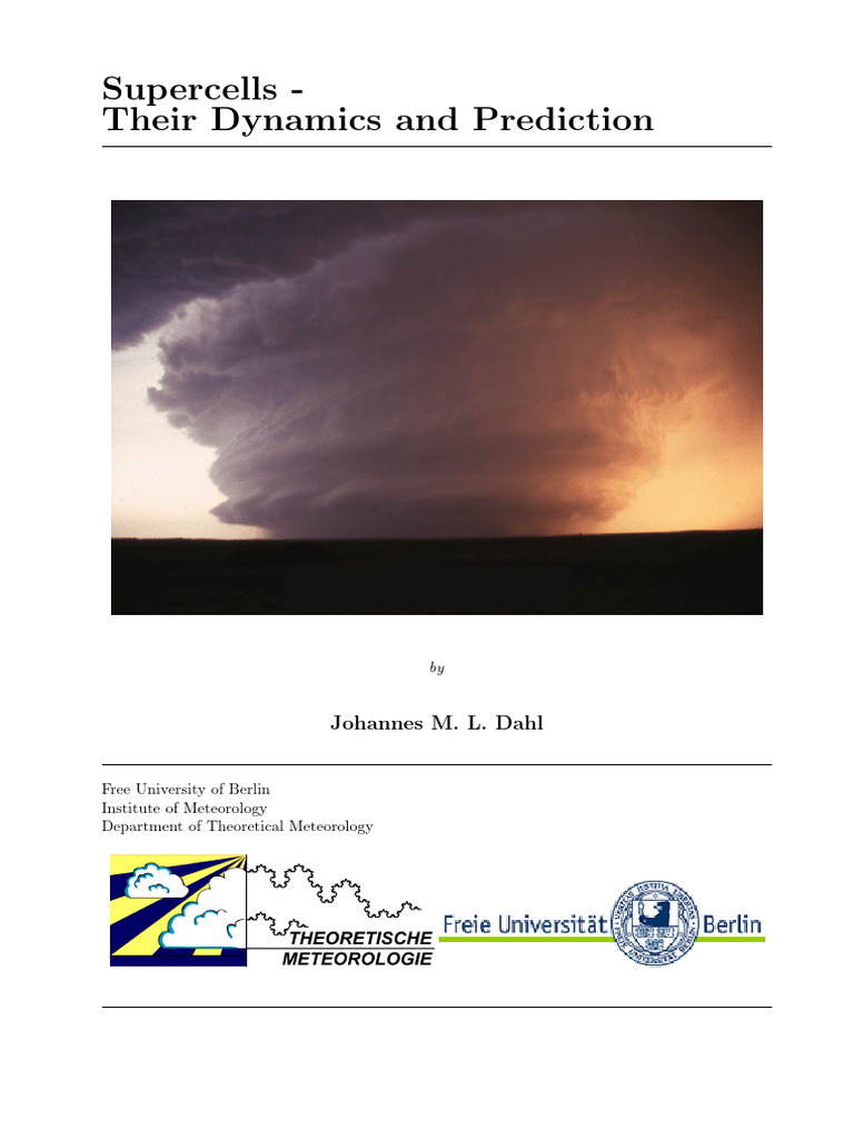 Supercell Dynamics and Prediction Guide | PDF | Thunderstorm | Tornadoes