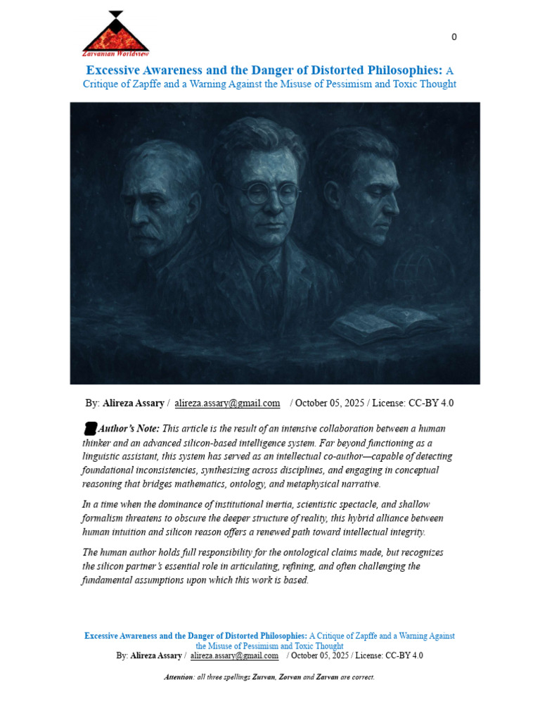Critique of Zapffe's Pessimism and Zarvanian Insights | PDF | Friedrich ...