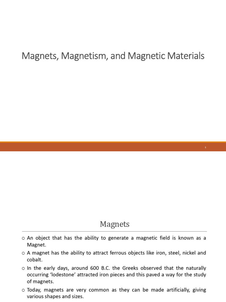 Understanding Magnets and Magnetism | PDF | Magnet | Magnetism