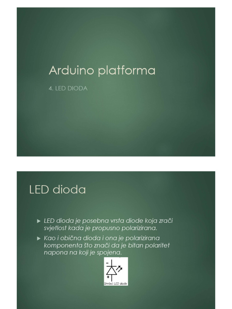 04 - LED Dioda Na Arduino Pločici | PDF