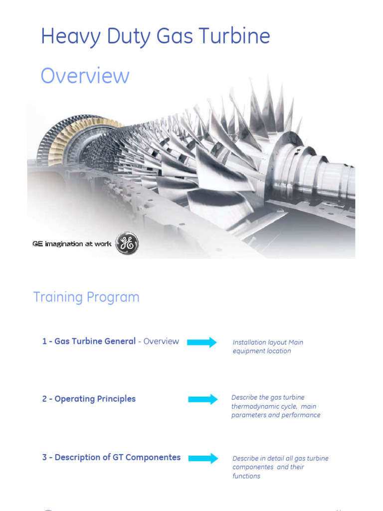 Overview - GE Heavy Duty Gas Turbine | PDF | Gas Turbine | Engines