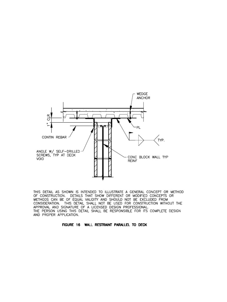 F7 - Wall Restraint Parallel To Deck | PDF