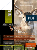 Programa XIII Simposio Sobre Venados de México