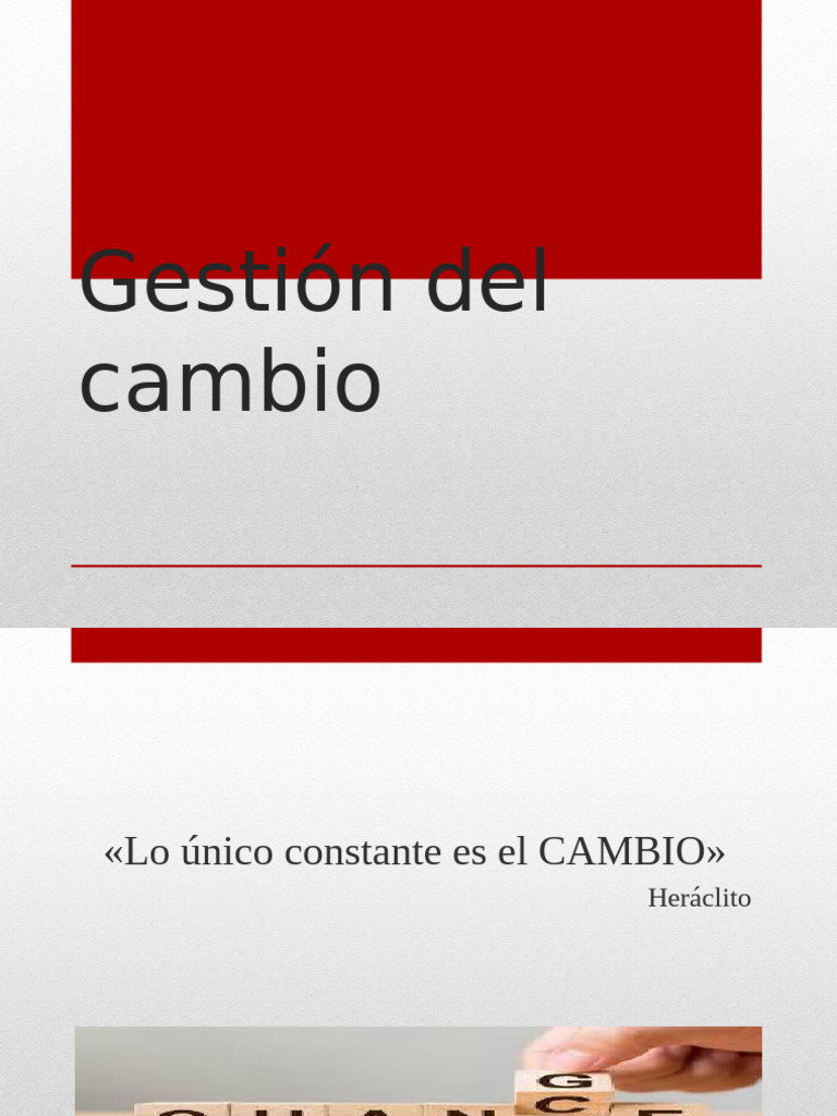 Estrategias Efectivas para la Gestión del Cambio | PDF | Gestión de la ...