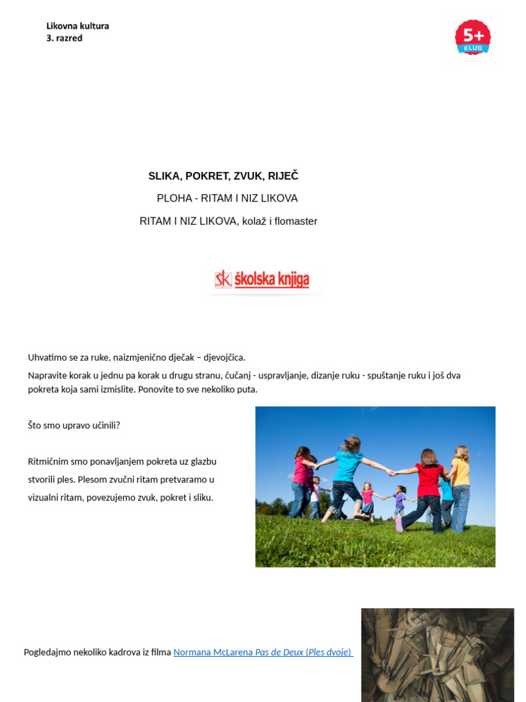 009 Ploha Ritam I Niz Likova Ljudski Lik U Pokretu | PDF