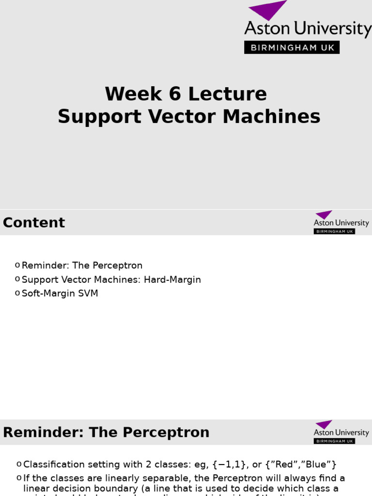 Understanding Support Vector Machines | PDF | Support Vector Machine ...