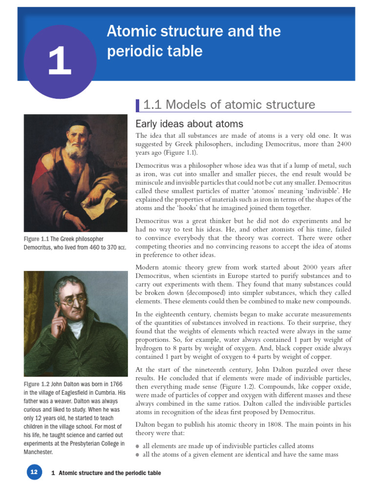 Atomic Structure and Periodic Table Overview | PDF | Atoms | Proton