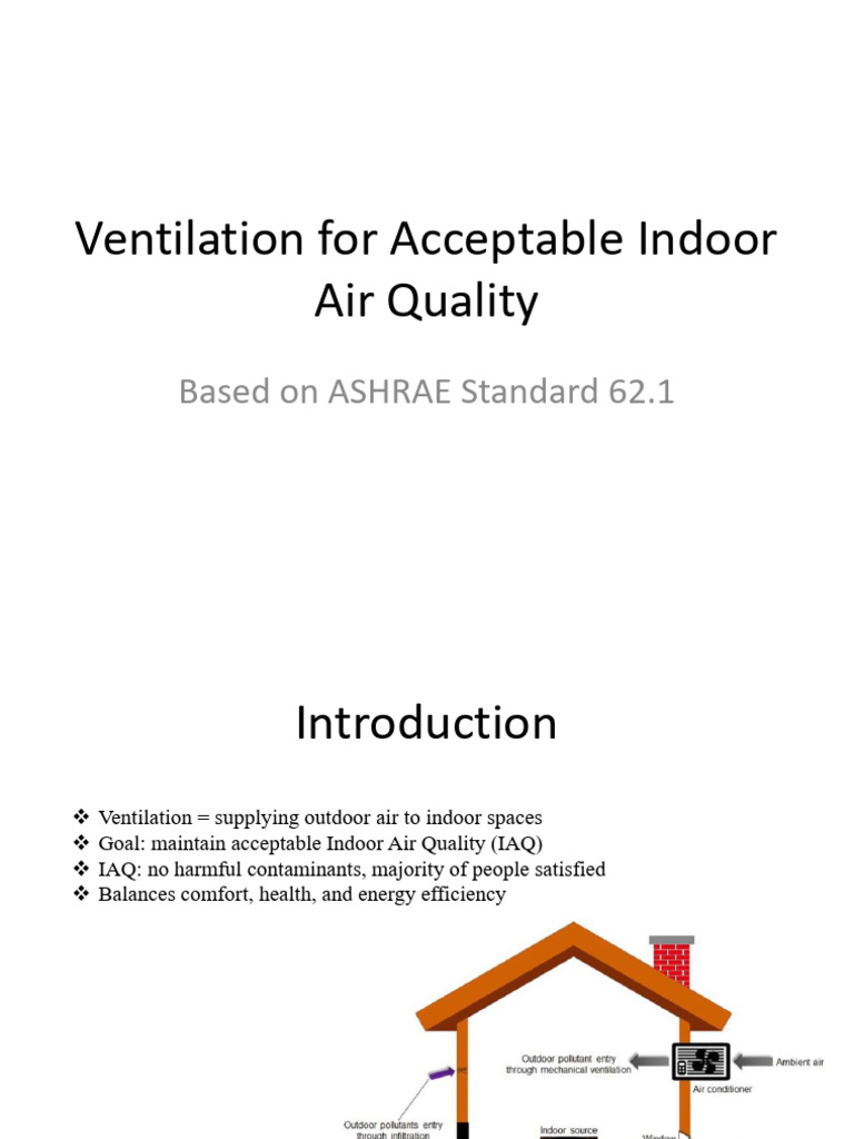 Ventilation for Indoor Air Quality Standards | PDF | Ventilation ...