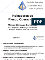 Indicadores Riesgo Operacional