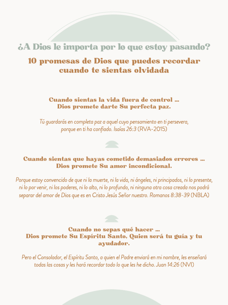 10 Promesas de Dios para tu vida | PDF | Cristo (título) | Dios