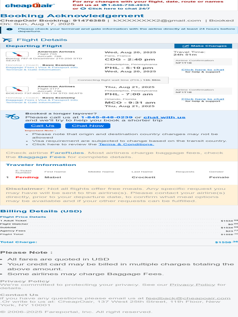Flight Booking Confirmation Details | PDF | Aviation | Transport