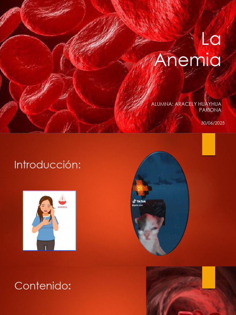 Anemia: Definición, Causas y Tipos | PDF | Anemia | Glóbulo rojo