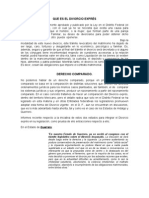 El Divorcio Expres y El Derecho Comparado