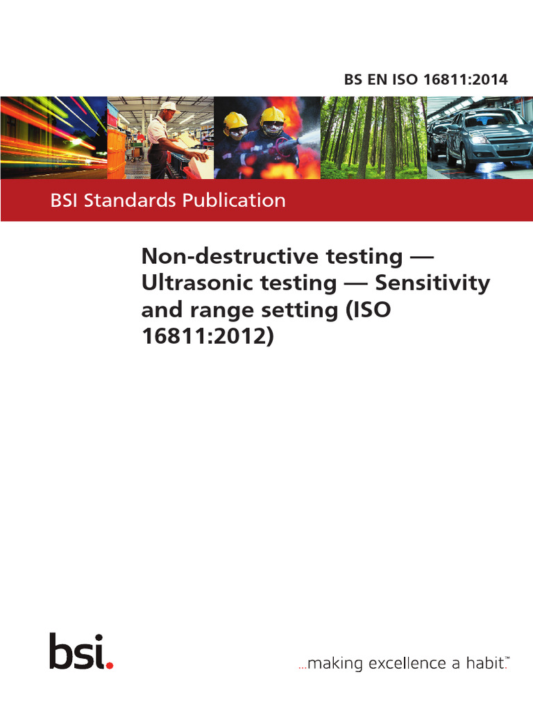 Ultrasonic Testing Standards ISO 16811 | PDF | Nondestructive Testing ...