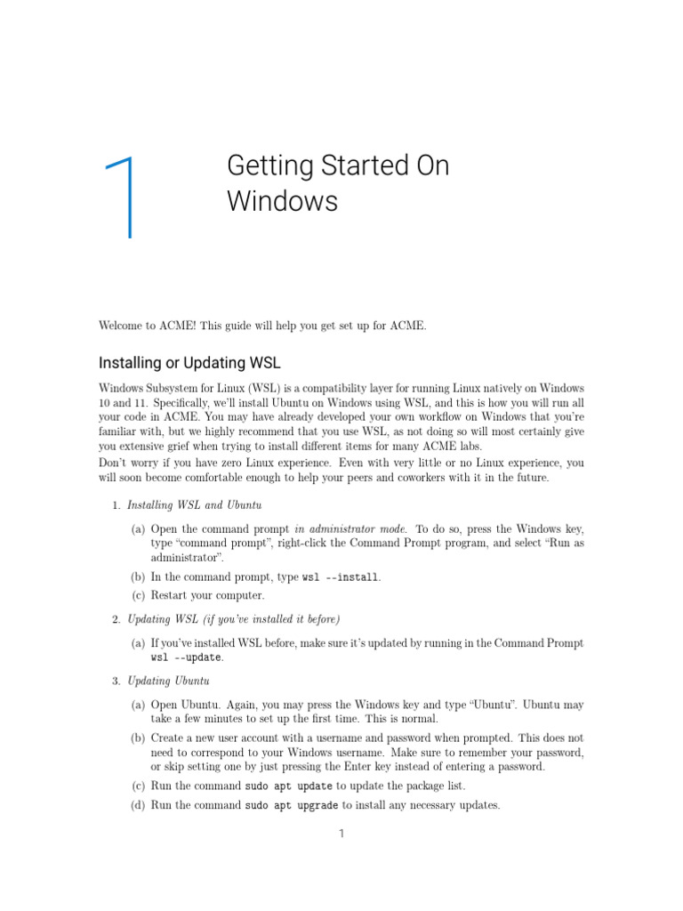 Install WSL and Ubuntu on Windows | PDF | Computer File | Directory ...