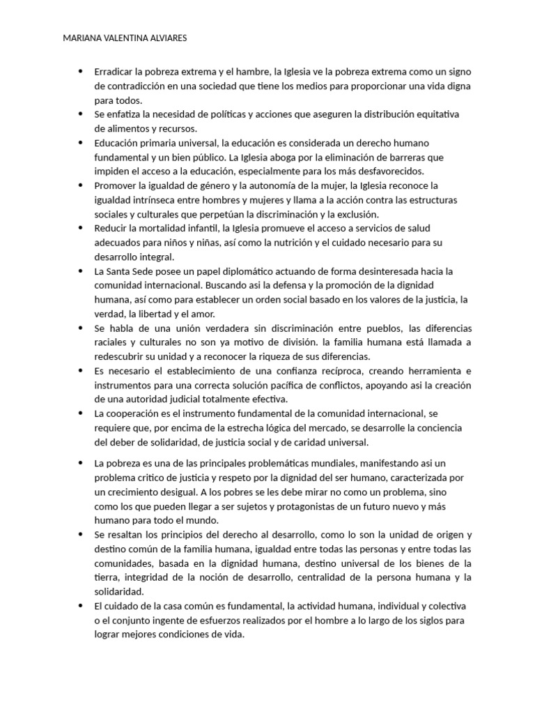 Erradicar La Pobreza Extrema y El Hambre | PDF | Igualdad social | Dignidad