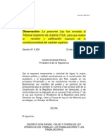 Decreto Ley Organica Del Trabajo Venezuela 30ABR2012