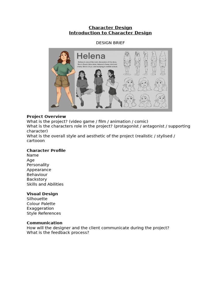 Character Design DB | PDF