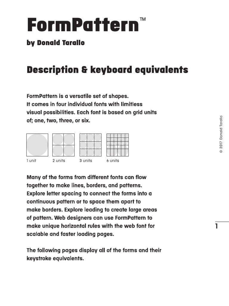 FormPattern Keyboard | PDF